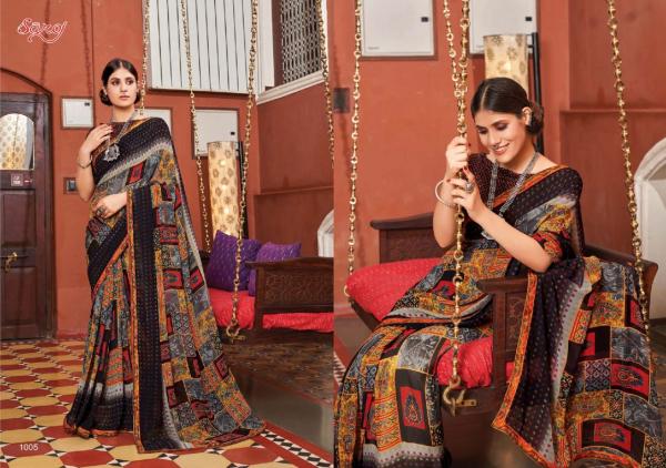 Saroj Sunlight Casual Wear Georgette Designer Print  Saree Collection